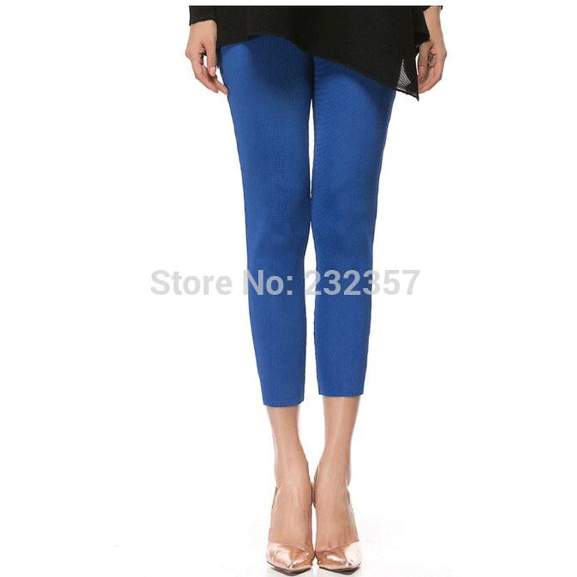 Changpleat женские брюки Miyak с высокой талией, большие размеры, свободные брюки-карандаш с эластичной резинкой на талии, мягкие и удобные штаны-шаровары