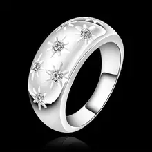 Estilo fino verano platea los anillos plateados joyería artificial anillos de boda para las mujeres SR504 925-sterling-silver