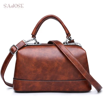 

Women's Leather Handbag High Quality Casual Tote Bags Designer Classic Vintage Fashion Pillow Bags Lady Messenger Shoulder Bags