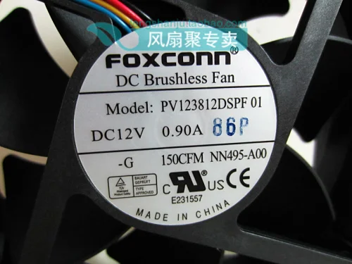 Новинка оригинальные вентиляторы FOXCONN 12 см PV123812DSPF a00:1450:8006 120*120*38 мм 4|cooling fan|12 cmfoxconn