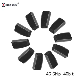 

KEYYOU 10X Transponder 4C Chip 40Bit For Toyota Corolla Crown 2005 2006 2007 2008 2009 2010 2011 Remote Car Key Blank Carbon