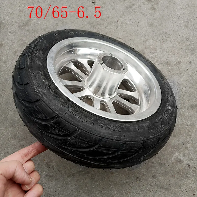 Size70/65-6,5 10x3. 0-6,5 бескамерная автомобильная шина tireVacuum шины with6." сплав обода подходит Электрический скутер переднее колесо 10 дюймов надувные колеса