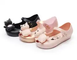 Мини SED Мода для девочек прозрачная обувь сандалии весна-осень детская повседневная одежда Симпатичные Сабо мультфильм принцесса Сабо