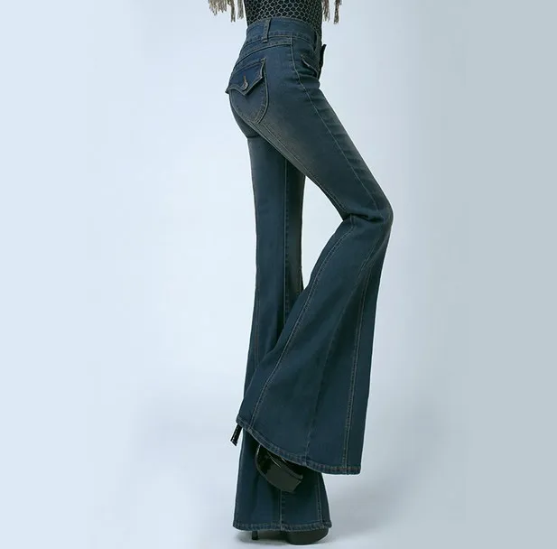 high waisted trouser jeans