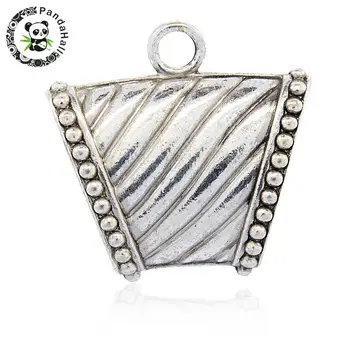 

Tibetan Style Alloy Hanger Links Scarf Bail Beads Antique Golden/Silver Color 39x39.5x15mm, Hole: 5mm, Inner Diameter: 12x25mm