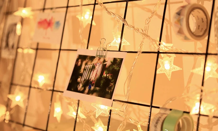 Chiclits 20 LED Warm White Light String Decorative Lights Full of Stars Outdoor Decoration Girls Kids Room Bedroom   (3)