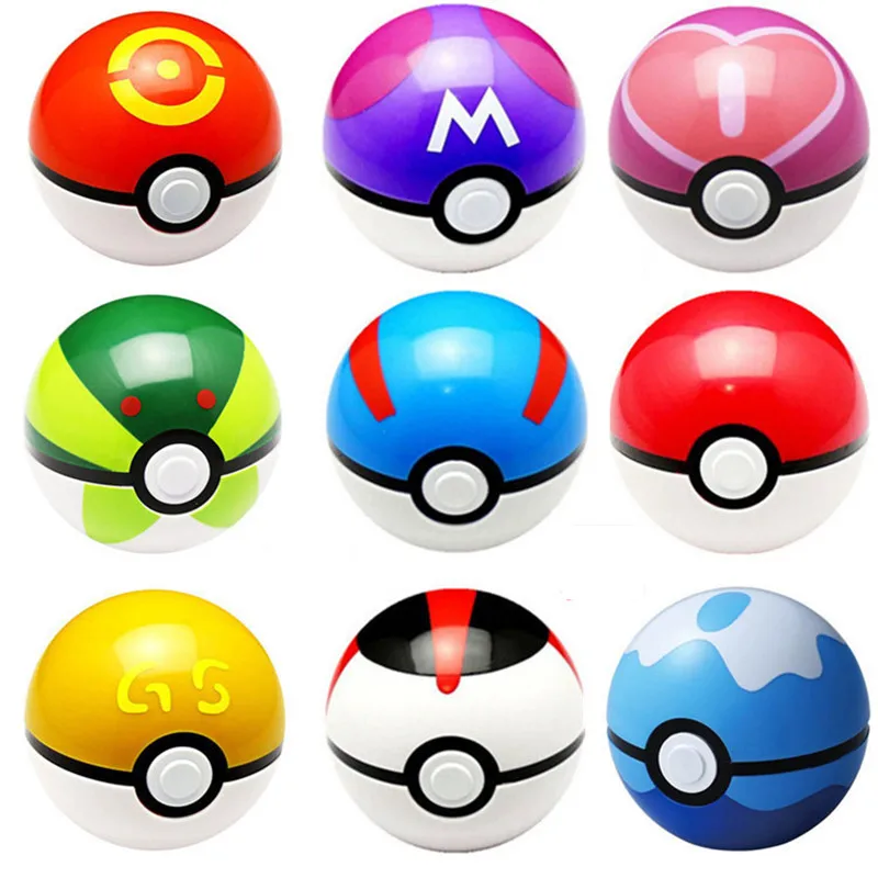 

9 BALL + 9 Figure Marvel Surprise Pokeball Dolls Masterball Complete Collections Ball Toy Action Figure Toys For Children XD272