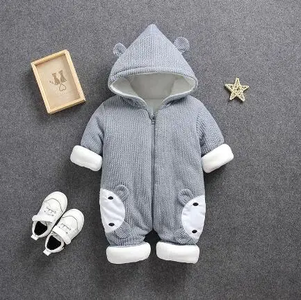 

Newborn Baby Rompers Clothes Autumn Winter Boy Girl Garment Thickening Warm Comfortable Cotton Jumpsuit coat Infant Overalls