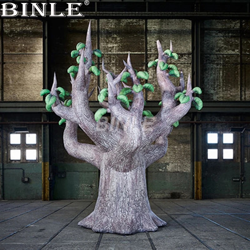 2018 New design printed giant inflatable tree model advertising