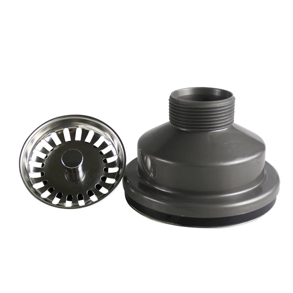 Filtro E Tappo Scarico 3 In 1 Per Lavello In Acciaio Inox 304 - Antiodore, Anti-intasamento, Per Scarico Standard USA 3-1/2''
