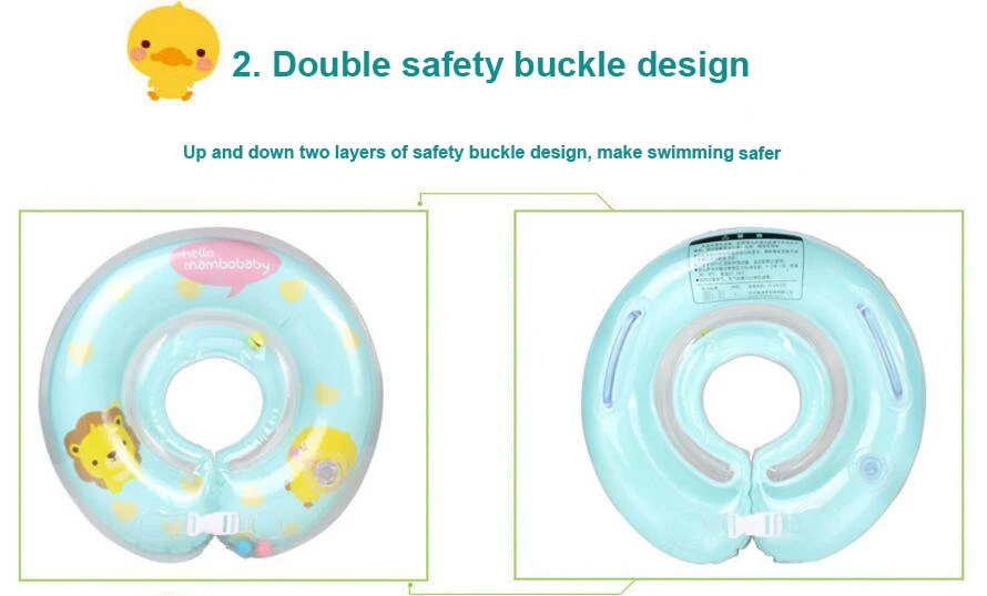 Надувные детские плавательный круг для шеи плавание шеи кольцо 3-18 месяцев надувной круг для купания ребенка круг плавание тренер плавание ming бассейн аксессуары