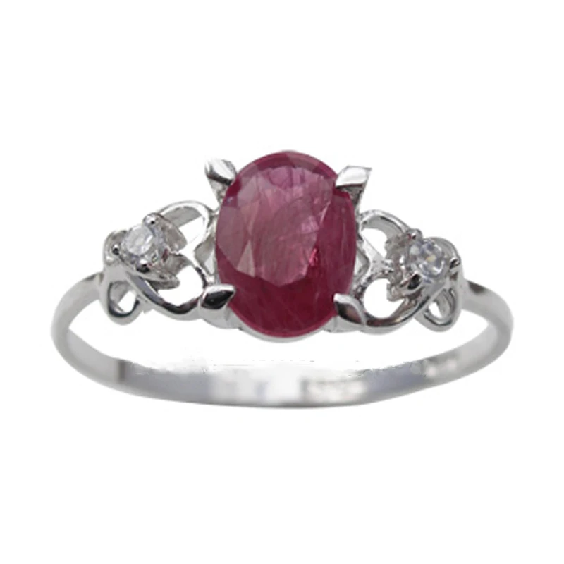 

2017 Qi Xuan_Fashion Jewelry_Red Stone Simple Elegant Woman Rings_S925 Solid Sliver Fashion Rings_Manufacturer Directly Sales