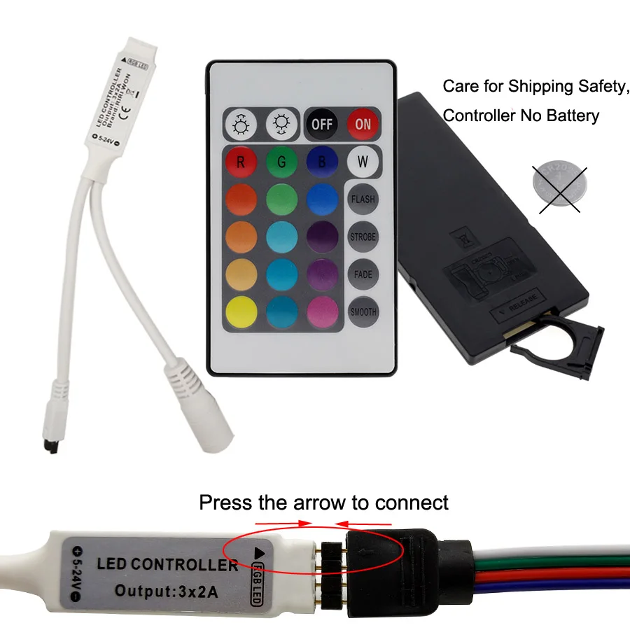 RGB светодиодсветильник 3528 SMD2835 гибкая светодиодная лента водонепроницаемая
