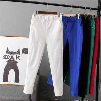 

2019 Spring Autumn Women Casual Elastic Waist Pants Female Plus Size Streetwear Leggings Pantalon Loose Joggers Trousers K01
