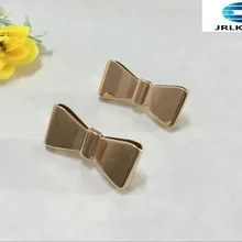 6 шт./партия) Красивые золотые сандалии с бантом обувь на кнопках DIY ручной металлический украшения для обуви