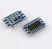 Free shippin 10PCS Serial Port For Arduino MCU Mini RS232 to TTL Converter Adaptor Board Module MAX3232 3-5V Electronic Parts De