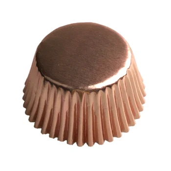 

Free Shipping 100pcs Gold/Silver/ Red/Black/rose gold/White Purple Foil Paper Cupcake Liners Pure Color Cup cake Wrappers