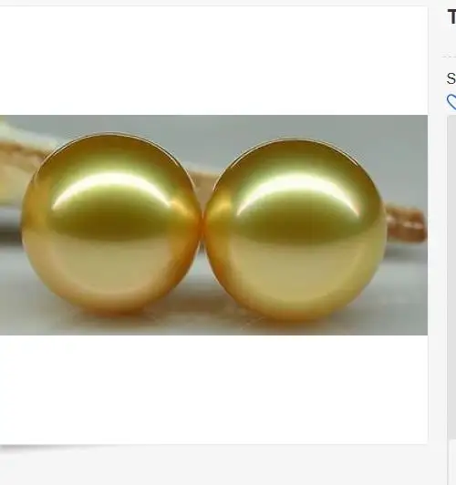 

charming 10-11mm south sea round gold loose pearl