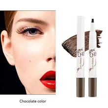 Карандаш для бровей ручка для бровей для женщин Девушка Водонепроницаемая вилка наконечник для бровей Татуировка ручка для бровей карандаш для бровей