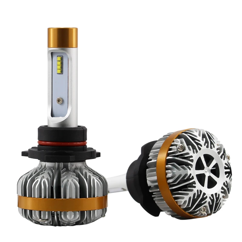 1 комплект 9005 HB3 50 Вт 6000LM Z7 светодиодный фар LUMI светодиодный luxeon ZES 16 Светодиодный чипы встроенным декодером Canbus чистый белый 6000 К вождения Туман