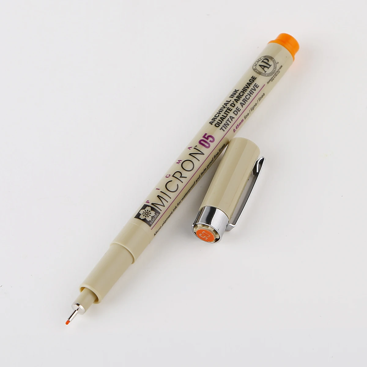1 шт Сакура цветная ручка Pigma micron 0,25 мм 0,45 мм тонкий лайнер для рисования маркеры для Dessin Эскиз Маркер Tekenen Cartoleria - Цвет: 05 orange