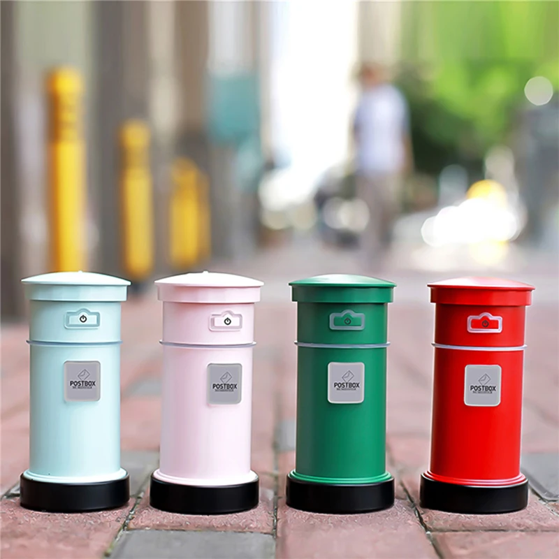 

USB Humidifier Mailbox Creative Versatile Aroma Essential Oil Diffuser Mist Maker Air Purifying Can Connect LED light & Fan P49
