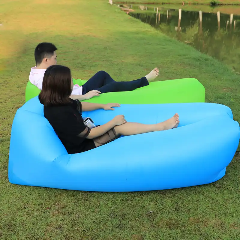 Camping Lazy Bag Lay Sleeping Fast Inflatable Air