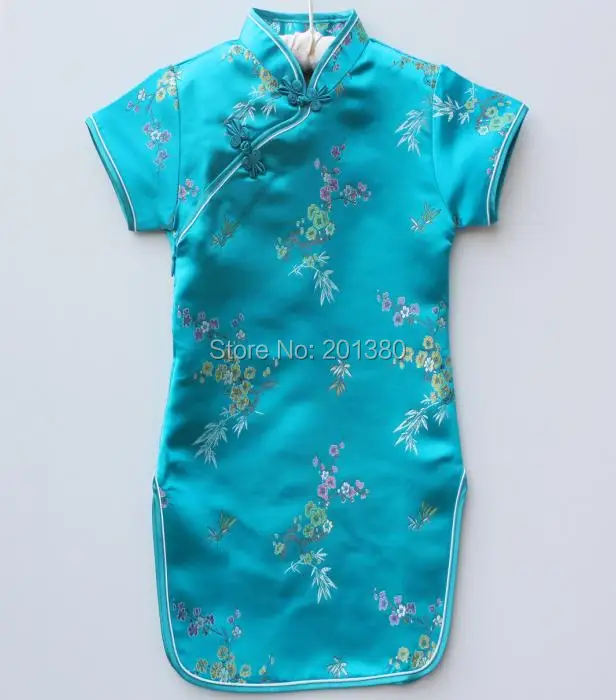 Floral Baby Qipao Girl summer Dresses Kid Chinese Style chi-pao cheongsam New Year gift Children's Clothes