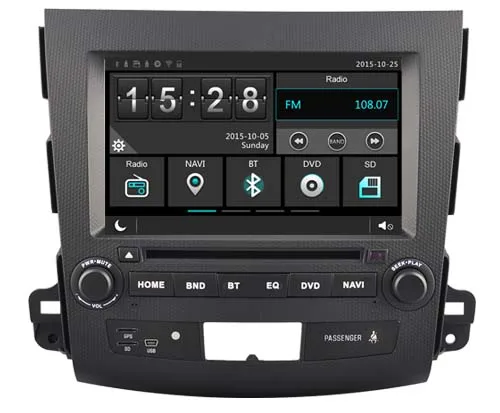 Car dvd Player for Mitsubihi Outlander 06-12/1080P/DVR/3G/WIFI/TPMS/GPS/RADIO/bluetooth/navi Citroen C-Crosser Peugeot 4007