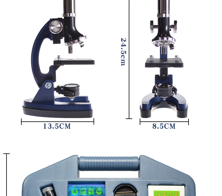 1200X биологический комплект микроскопа 100X-600X-1200X увеличение монокулярный микроскоп Homeschool научное образование подарок