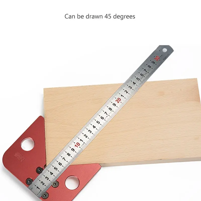 

45 degree angle scribe round center line scribe wood ruled carpenter round heart ruler layout gauge woodworking tools