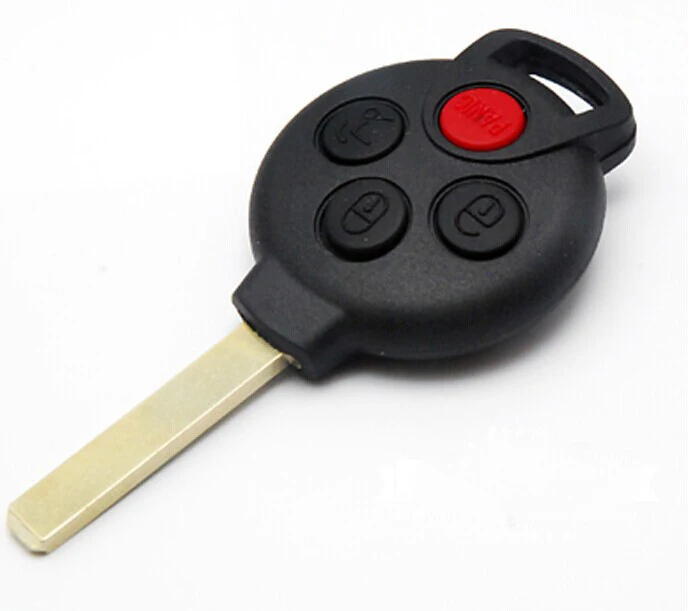 3+1 Buttons FOB Remote Key Case for Benz Smart Remote Key Shell 4 Buttons xnrkey 2 1 buttons remote smart car key for mercedes benz 2000 keyless remote 433mhz bga type card