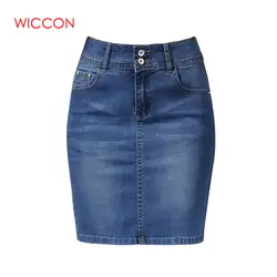 Женские короткие джинсовые юбки для женщин, джинсовая мини-юбка, женские юбки большого размера, женский джинсовый бандаж, летняя с высокой