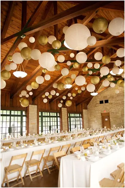 1pc 20cm Metallic Gold Silver Chinese Paper Lanterns Party Decors 1pc 20cm Metallic Gold Silver Chinese Paper Lanterns Party Decors Wedding Home Garden Festival Birthday
