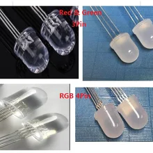 5 шт. F10 10 мм светодиодный красный+ зеленый светодиод общий анод/катод триколор положительный отрицательный тип RGB синий биколор