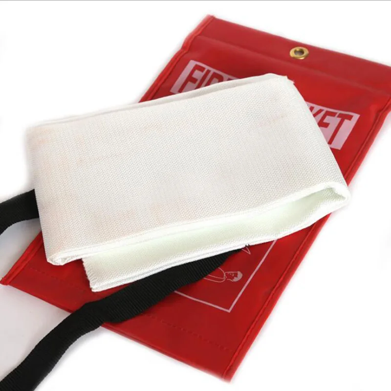 Fireproof 1m x 1m Fire Blanket Emergency Survival Fire Shelter Safety