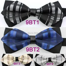 Yibei coahella Ties Новое поступление Алмазный проверенный плед регулируемый галстук-бабочка для взрослых бабочка для смокинга Бабочка Предварительно завязывается