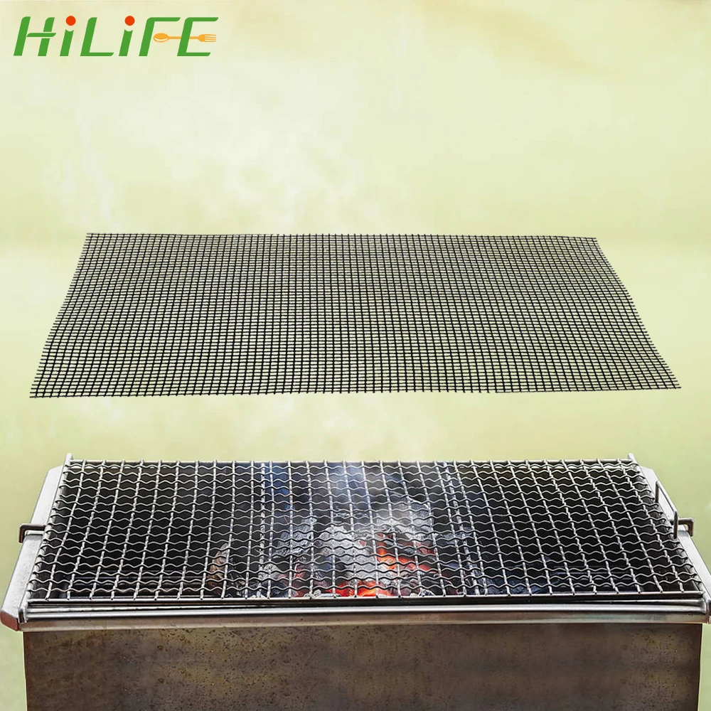 

HILIFE Roaster Cooking Tool Non-stick High Temperature Resistance Steamer Mat Pizza Mat Barbecue Grid Grilling Mat