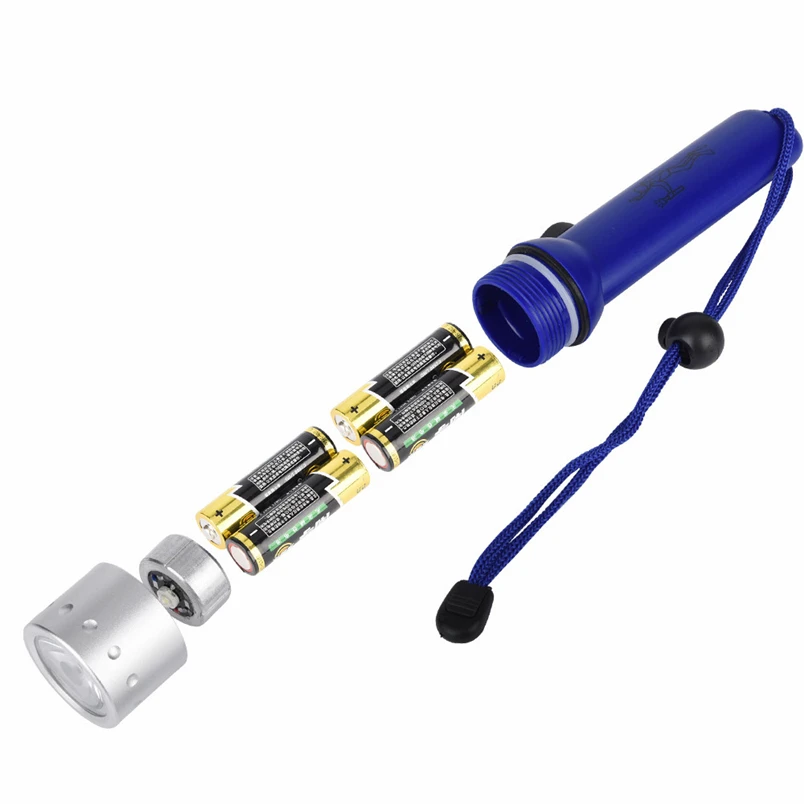 1PC High Quality Underwater 1200LM XM-L T6 LED Diving Flashlight Torch Lamp Light Waterproof AA Free Shipping F#N21 (5)