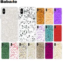 Babaite пятнистая текстура Прозрачный Мягкий ТПУ силиконовый телефон чехол для iphone 8 7 6 6 S Plus 5 5S SE XR X XS MAX Coque Shell