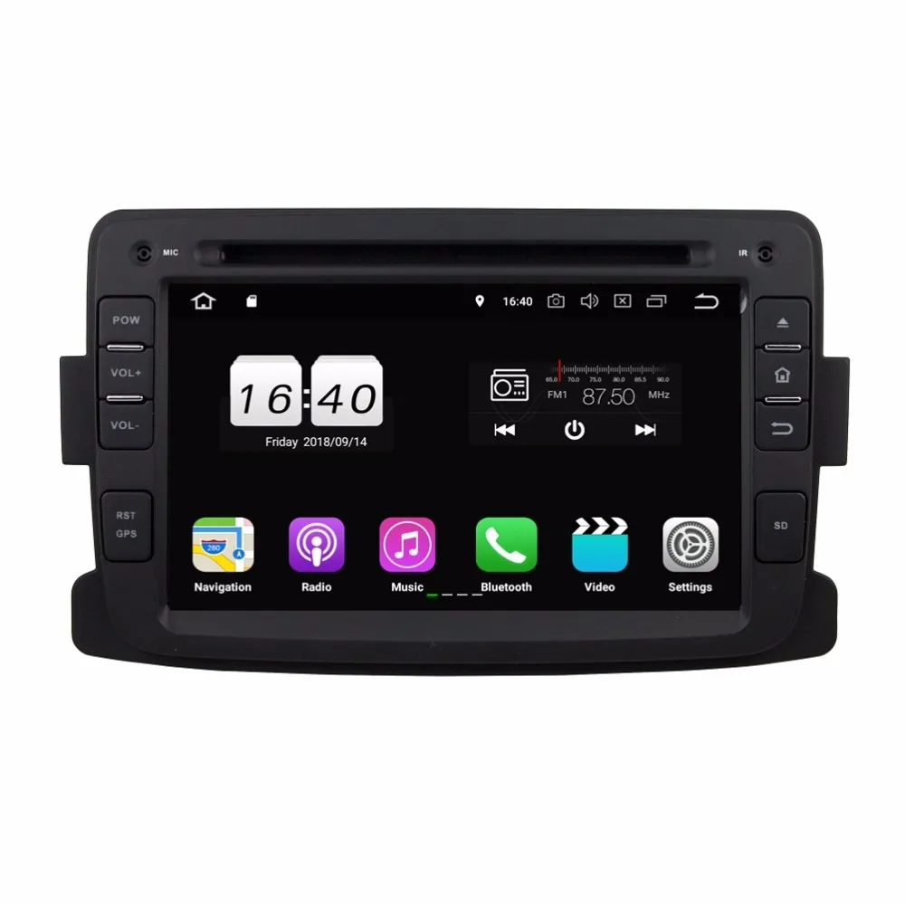Best Quad Core 7" Android 8.1 Car DVD Player for Renault Duster Logan 2011-2016 With 2GB RAM Car Radio GPS WIFI Bluetooth 16GB ROM 0
