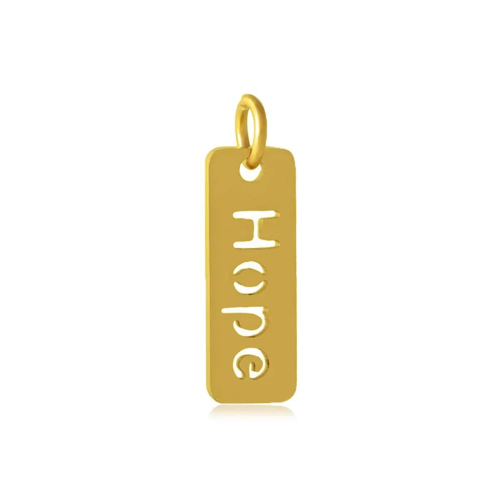5 шт./лот Grace Moments прямоугольная подвеска с вырезами HOPE DIY 3 цвета идеальная