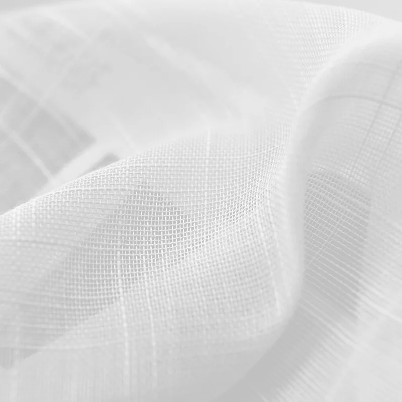 Занавески для окон льняные прозрачные белые тюлевые шторы гостиной спальни