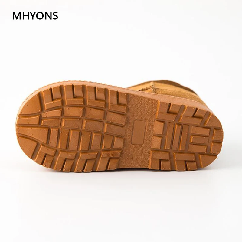 MHYONS/детские ботинки Обувь для малышей Теплые зимние детей Зимние с плюшевой