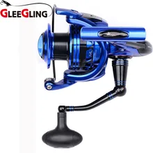 GLEEGLING задняя движущаяся спиннинговая катушка 5000 серии 6000 СЕРИЯ спиннинговая катушка Pesca правая/Левая рукоятка 10BB рыболовное колесо 5,2: 1 шестерня