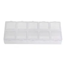 10 Grid Organizer Storage Case Box Mini Slot Adjustable Tool Jewelry Pill DIY