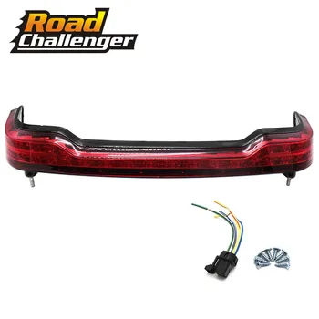 

Red Brake LED Tail Light Trunk King Tour Pack Wrap Around For Harley Touring Electra Glide FLHTK 2014-2019