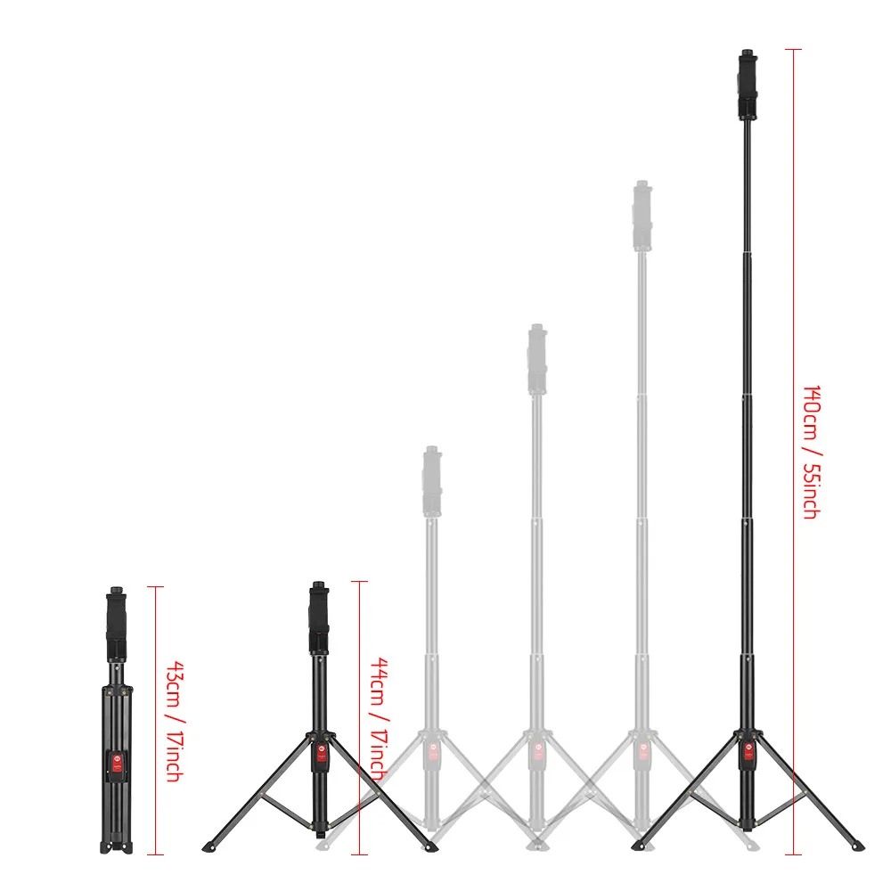 Andoer штатив 55 дюймов BT стойка для селфи портативный телефон Штатив с пультом дистанционного управления для iPhone X 8 7 6 plus