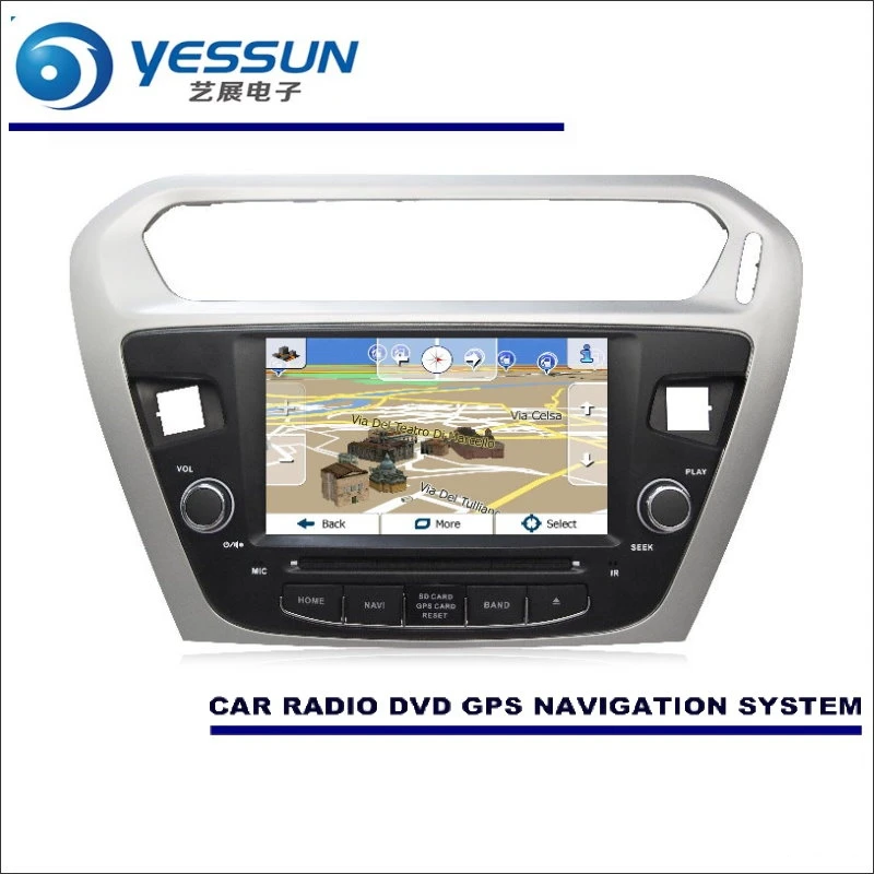 Sale YESSUN For Peugeot 301 2012~2016 - Car Radio CD DVD Player Amplifier HD TV Screen GPS Map Nav Navi Navigation Audio Video System 3