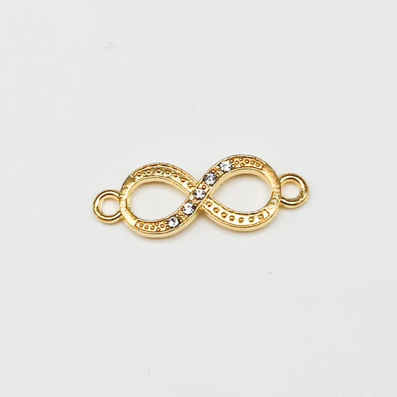 6 шт. Digitale 8 Zilver / Goud Infinity Symbolen Metalen Charm коннектор аксессуары voor Vrouwen Mannen повязка на